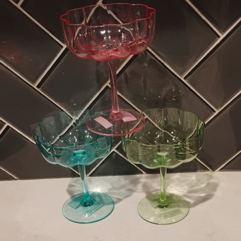 Kirklands Elegant Red Glass Goblet